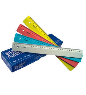 Yıldızlar Standart Cetvel Plastik Renkli 30 CM 70 (1 Adet)