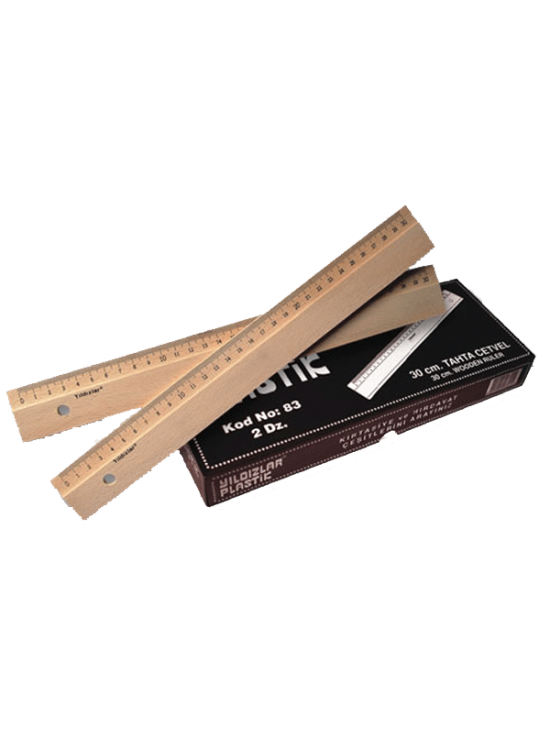 Yıldızlar Standart Cetvel Tahta 30 CM 83 (1 Adet)