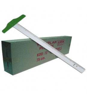 Yıldızlar T Cetvel Plastik 75 CM 72