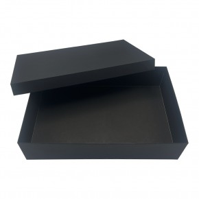 YONCA SİYAH GEÇME KAPAK KUTU (26X40X9 CM)