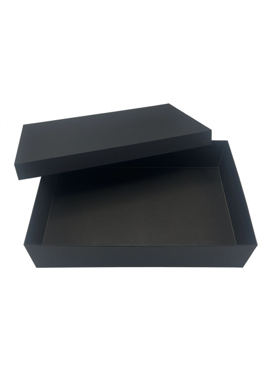 YONCA SİYAH GEÇME KAPAK KUTU (26X40X9 CM)