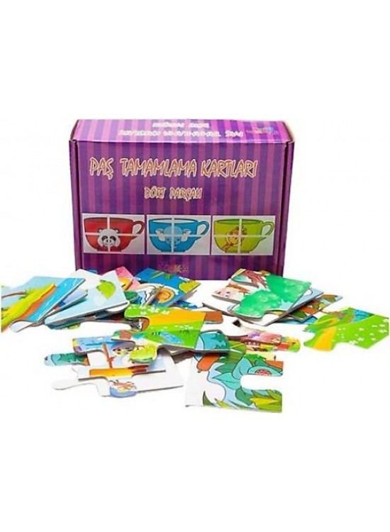 Yuka Kids Paş Tamamlama Kartları Dört Parçalı