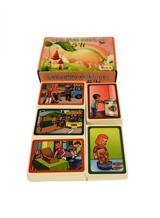 Yuka Kids Sıralama Kartları 5 Li Yuka Kids Sıralama Kartları 5 Li