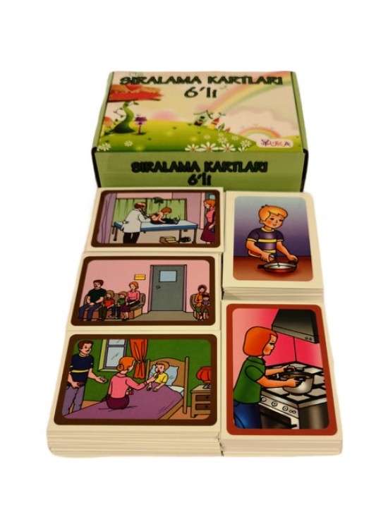 Yuka Kids Sıralama Kartları 6 Lı Yuka Kids Sıralama Kartları 6 Lı