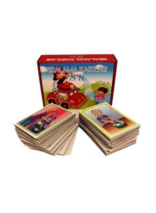 Yuka Kids Sıralama Kartları 8 Li Yuka Kids Sıralama Kartları 8 Li