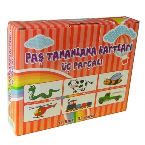 Yuka Kids Paş Tamamlama Kartları Üç Parçalı