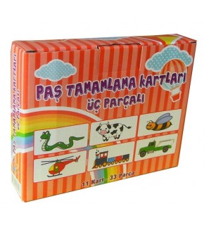 Yuka Kids Paş Tamamlama Kartları Üç Parçalı