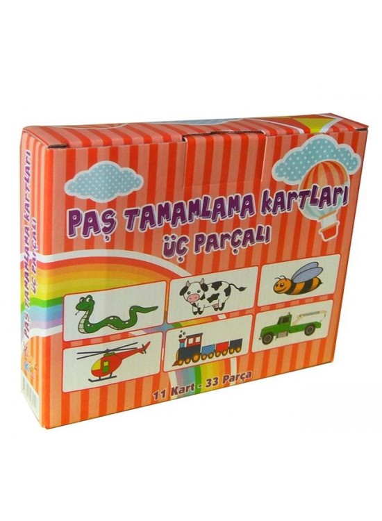 Yuka Kids Paş Tamamlama Kartları Üç Parçalı Yuka Kids Paş Tamamlama Kartları Üç Parçalı