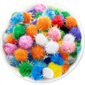 Yuvarlak Ponpon Simli Orta Boy 20mm No:2