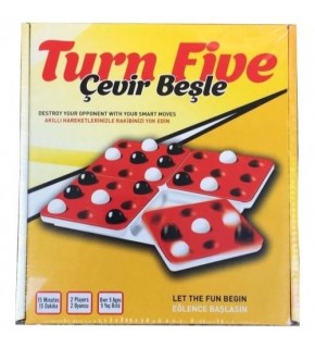 Zekice Beş Top Turn Five Oyunu (Çevir Beşle)