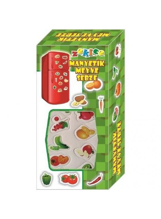 Zekice Manyetik Sebze Meyve 52Parça Zkc5899